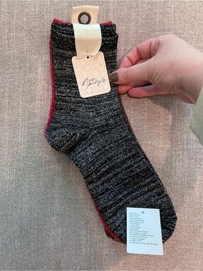 Free People 3 pk Marled Crew Socks